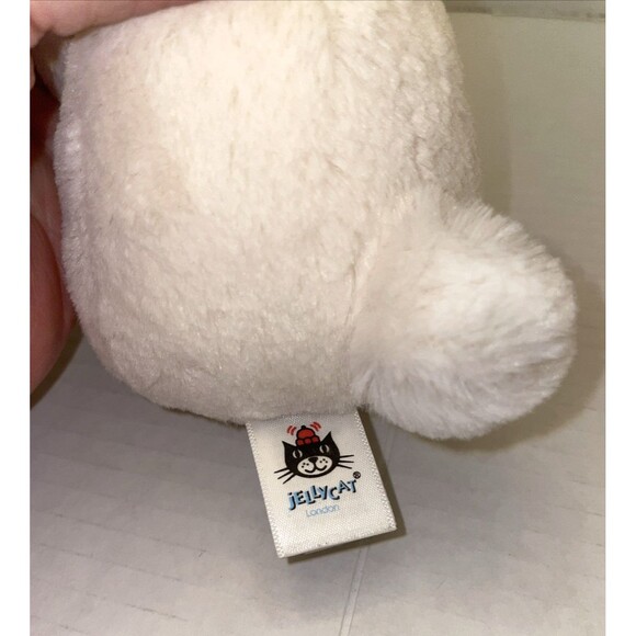 Jellycat Bobbi Bunny with Carrot Plush Easter Stuffed White Rabbit 9" Retired - Picture 8 of 10